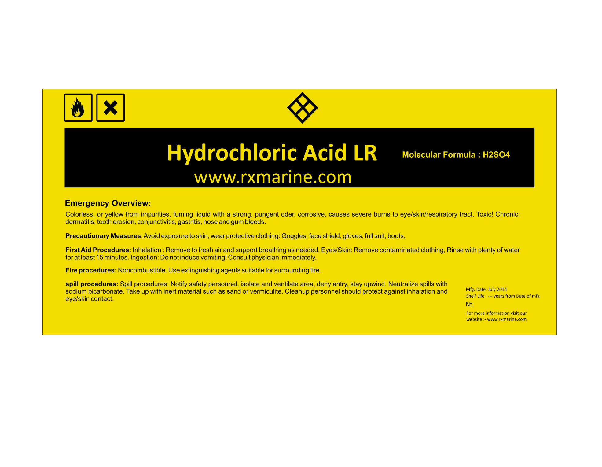 HYDROCHLORIC ACID LR